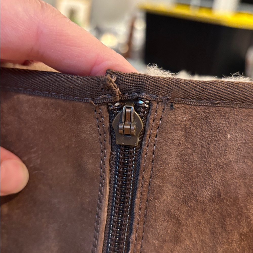 UGG Brown Shearling Lined Boots - Picture 9 of 10